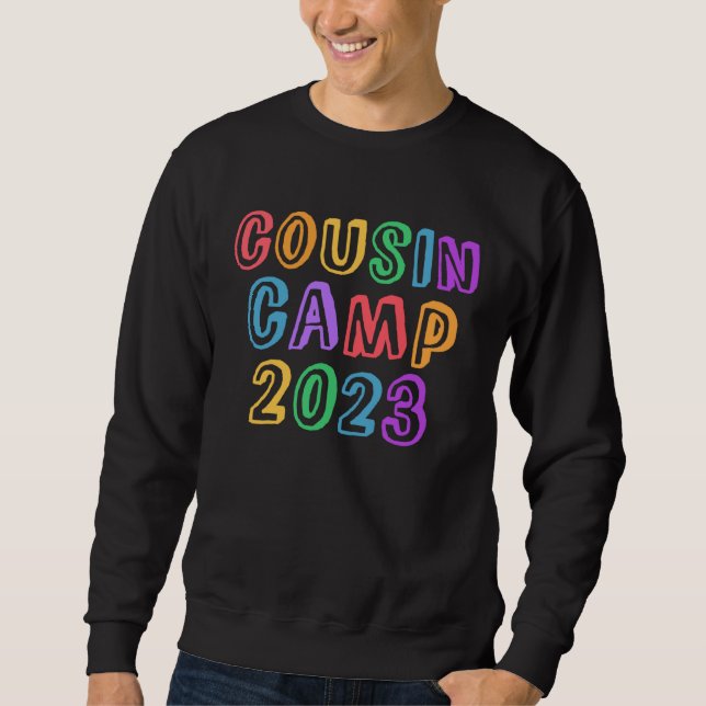 Moletom Funny COUSIN CAMP 2023 Grandma Sign Autographs Sle (Frente)