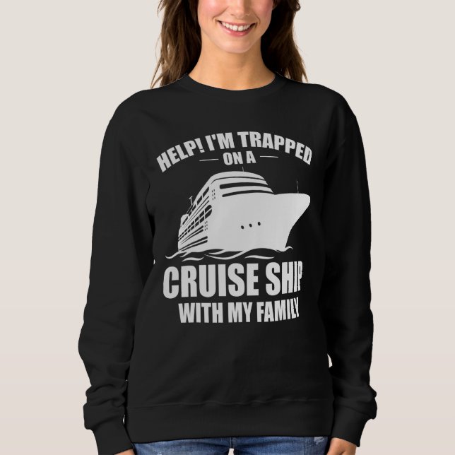 Moletom Funny Cruising Family Vacation On Cruise Ship With (Frente)