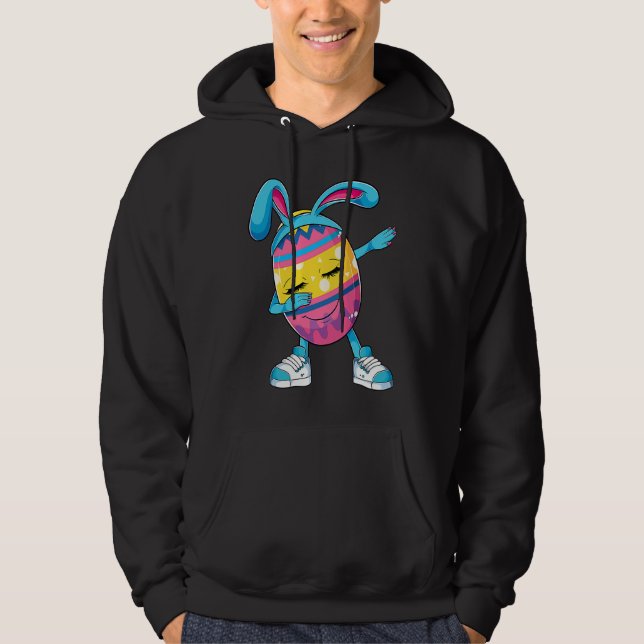 Moletom Funny Dabbing Easter Egg Apparel Bunny Easter Day  (Frente)
