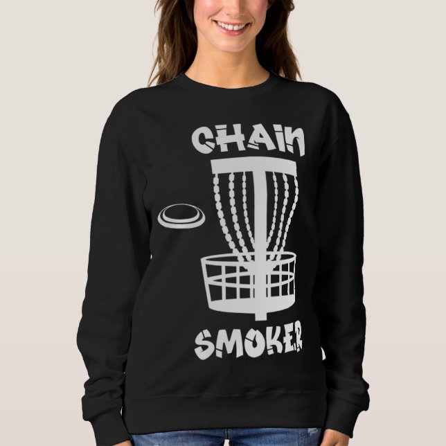 Moletom Funny Disc Golf Chain Smoker (Frente)