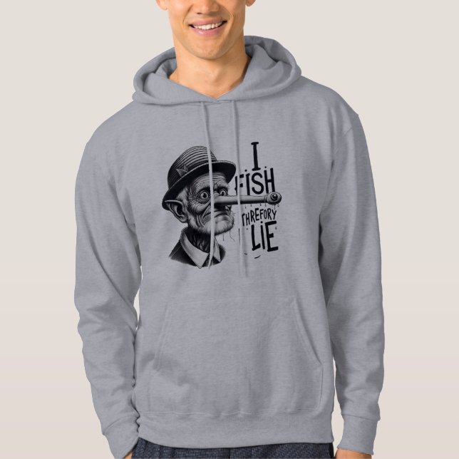 Moletom Funny Fishing Liar Hoodie (Frente)