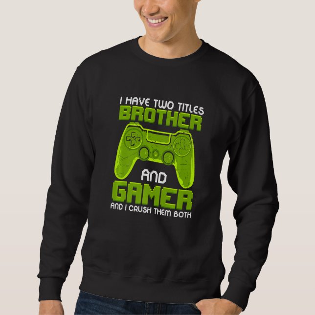 Moletom Funny Gaming Brothers Son Video Gamer Gifts for Bo (Frente)