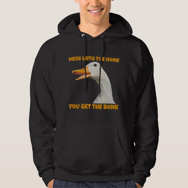 Moletom Funny Goose Lover Gift Honk Goose Easily Distracte (Frente)