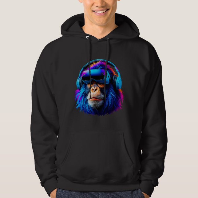 Moletom Funny Gorilla VR Jogando Gorilla Monke Gorilla (Frente)