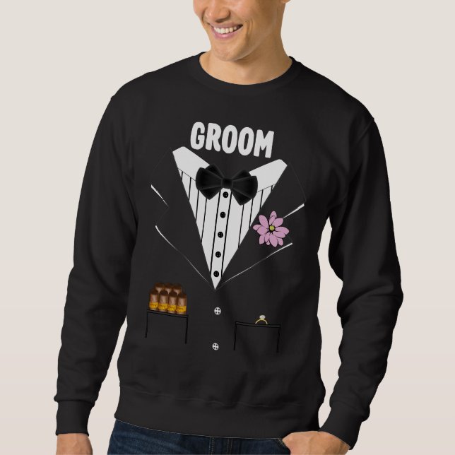 Moletom Funny Groom Tuxedo (Frente)