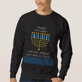 Moletom Funny Happy Hanukkah Cute Blue Chanukah Unique