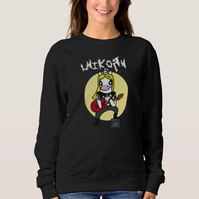 Moletom Funny Heavy Metal Unicorn (Frente)