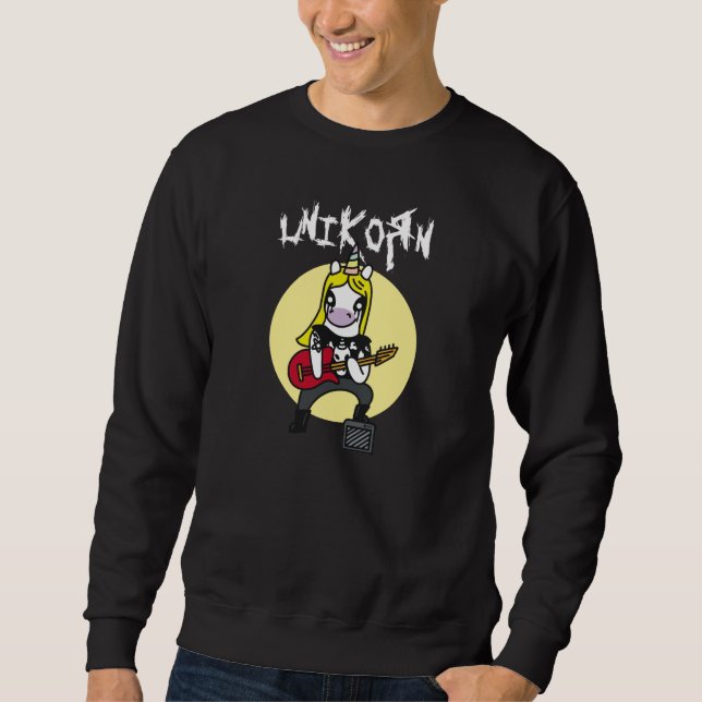 Moletom Funny Heavy Metal Unicorn (Frente)
