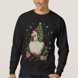 Moletom Funny Holiday Chicken with Capybara & Sloth 