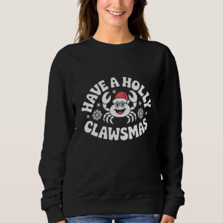 Moletom Funny Holiday Crab Illustration for Christmas Gift
