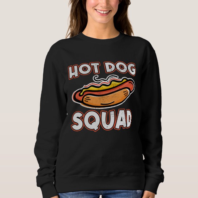 Moletom Funny Hotdog Squad Hotdog Friends Hotdog Sandwich (Frente)