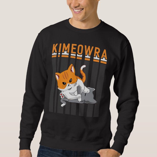 Moletom Funny Jiu Jitsu Kimura Kimeowra Cat (Frente)