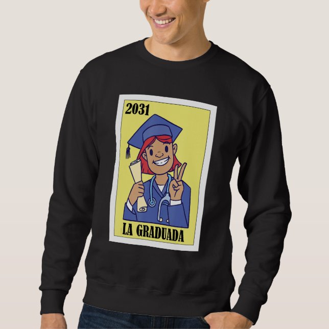 Moletom Funny Mexican Design for Graduation - La Graduada  (Frente)