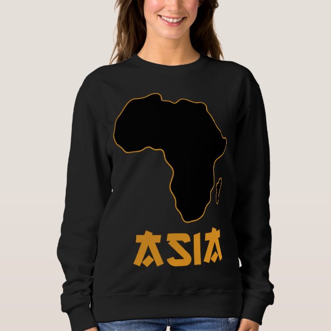 Moletom Funny Mixed Up Africa Asia 4 (Frente)