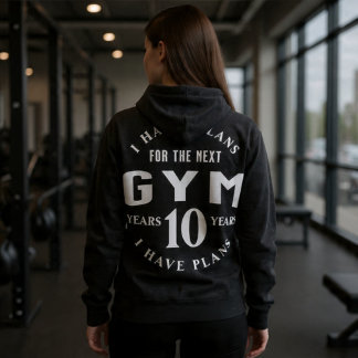 Moletom Funny Motivational Gym Hoodie for Fitness Lovers