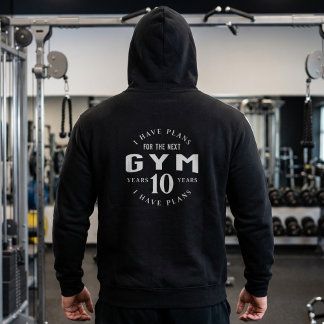 Moletom Funny Motivational Gym Hoodie for Fitness Lovers