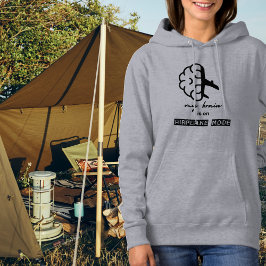 Moletom Funny My Brain is on Airplane Mode Coworker Simple