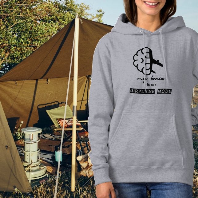 Moletom Funny My Brain is on Airplane Mode Coworker Simple (Criador carregado)