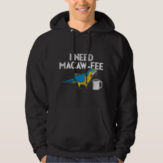 Moletom Funny Parrot Macaw And Coffee I Scarlet Macaw Owne