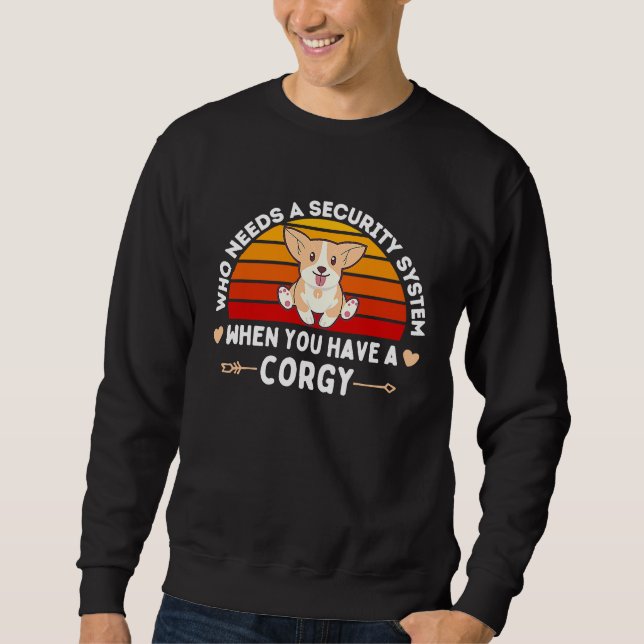 Moletom Funny Pembroke Welsh Corgi Puppies Corgi Dad Corgi (Frente)