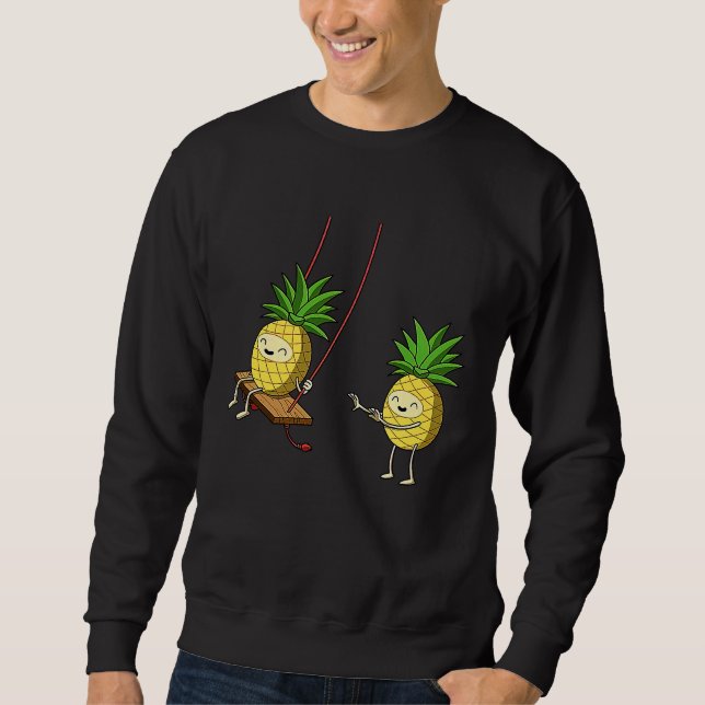 Moletom Funny Pineapples Swinging Lover Cute Swinger Men W (Frente)