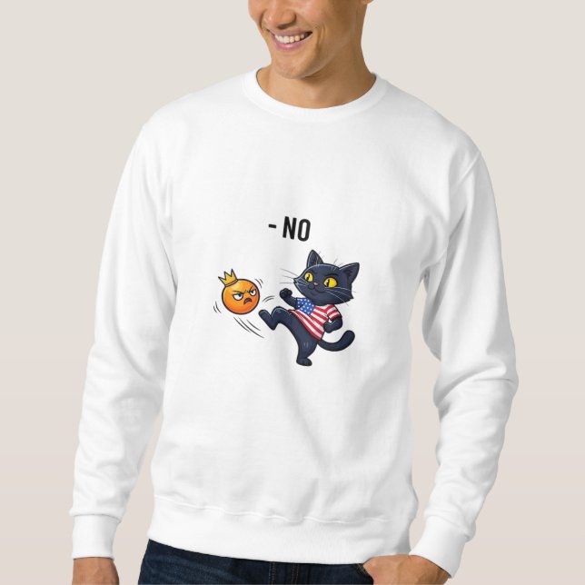 Moletom Funny Political Meme No Cat Design (Frente)