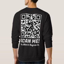 Moletom Funny QR Scan Me! Funny Regret Joke