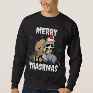 Moletom Funny Raccoon Street Feliz Animal Trashmas Festivo