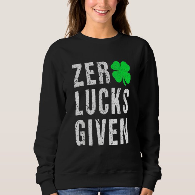 Moletom Funny Saint Patrick S Day Shamrock Irish Tee Adul (Frente)