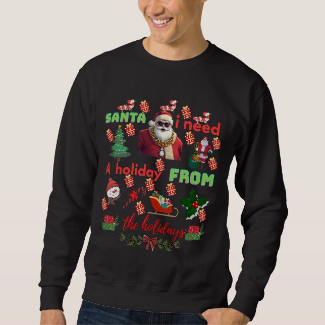 Moletom Funny Santa Christmas quotes  (Frente)