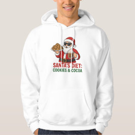 Moletom Funny Santa Mug – Santa’s Diet: Cookies & Cocoa