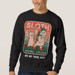 Moletom Funny Sloth Hiking Group Lento Hiker