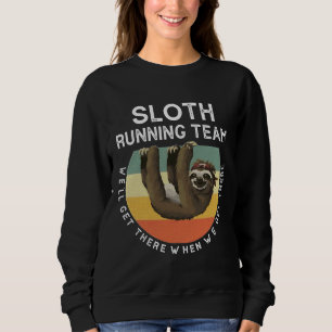 Moletom Funny Sloth Running Team Vintage