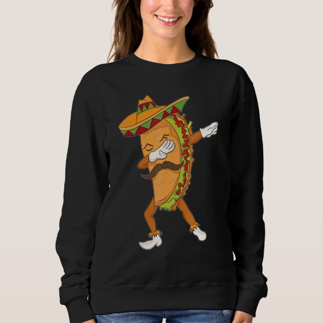 Moletom Funny Taco Dabbing Posta Comida mexicana Junkie 5  (Frente)
