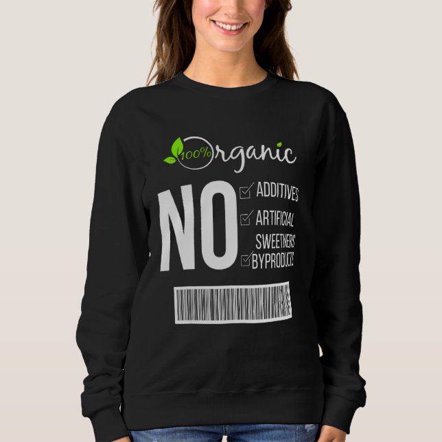Moletom Funny Vegan Tee 100 Organic Plant Base Design (Frente)