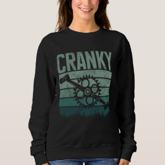 Moletom Funny Vintage Cranky Bicycle Rider Cycling Lo