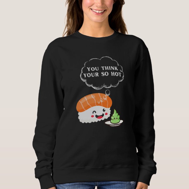 Moletom Funny Wasabi Tee Sushi Musubi - Comida Espicosa Ja (Frente)