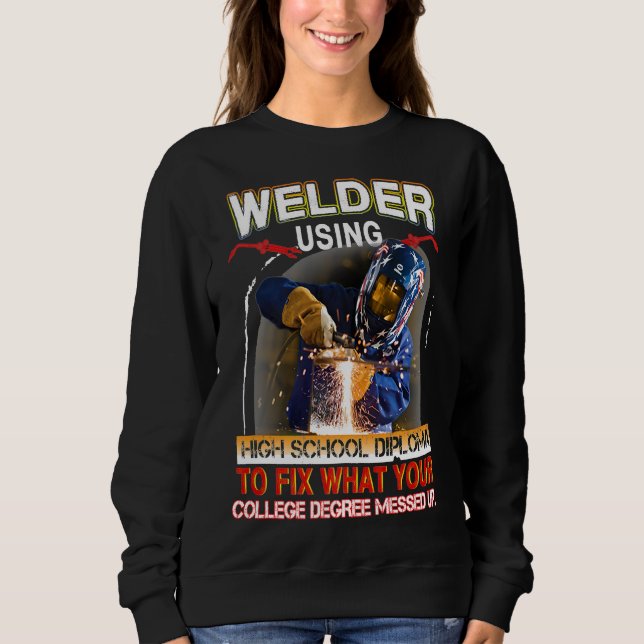 Moletom Funny Welding Tee Proud Gift Premium (Frente)