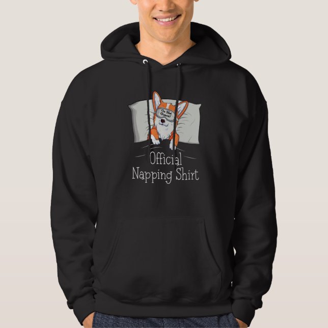 Moletom Funny Welsh Corgi Power Napper Cachorro Sobrevoand (Frente)