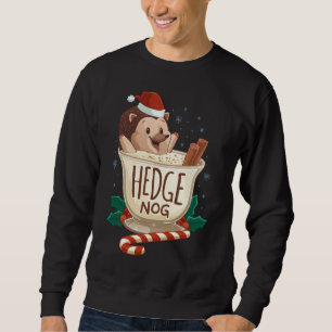 Moletom Funny Xmas Hedge Nog Hedgehog Eggnog Christmas