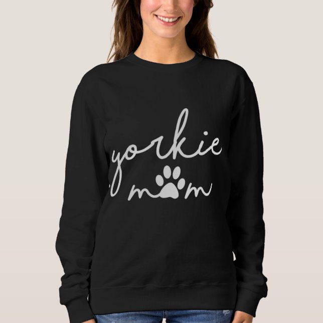 Moletom Funny Yorkshire Terrier Dog Mãe Cute Yorkie Mãe (Frente)