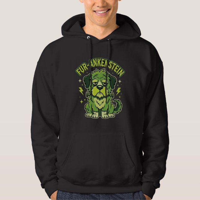 Moletom Fur-Ankenstein Engraçado Cão Frankenstein Hallowee (Frente)