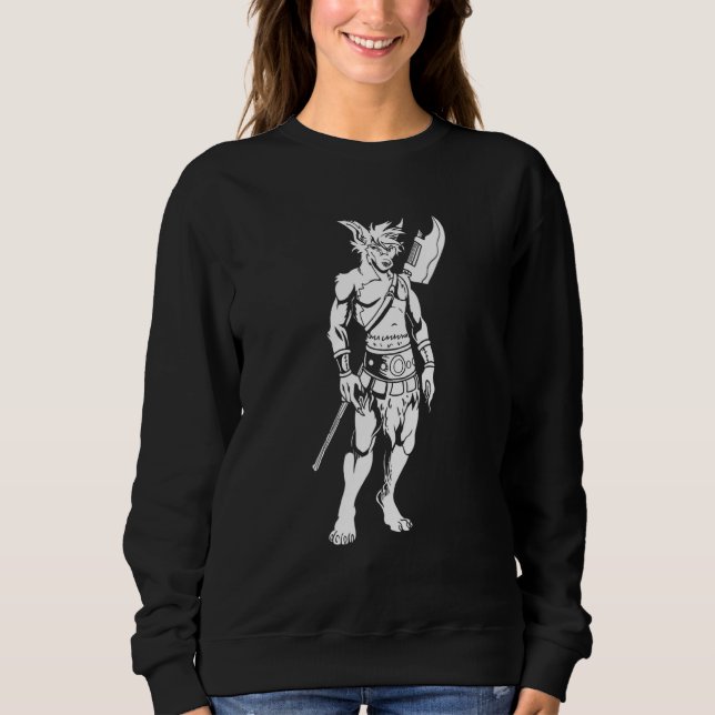 Moletom Furries Warrior Fursuit - Fursona Furry Fandom (Frente)