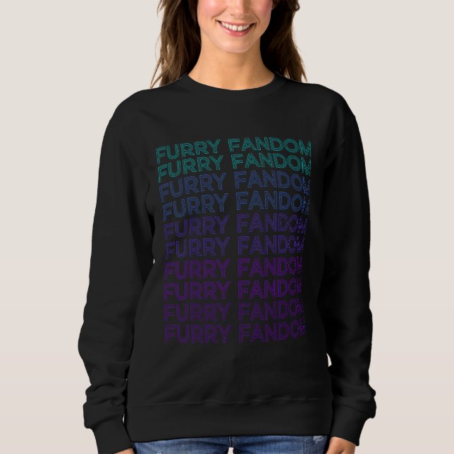 Moletom Furry Fandom Fursona Fursuit Retro (Frente)