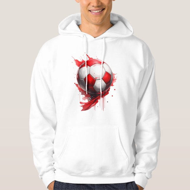 Moletom Fußball in Österreichischen Flaggenfarben, name (Frente)