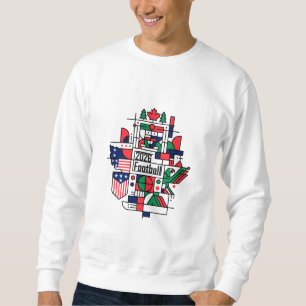 Moletom Futebol 2026 EUA, Canadá, México Futebol Art