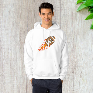 Moletom Futebol Americano Sobre Fogo Mens Hoodie
