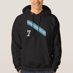Moletom Futebol argentino número 7 jogador argentino