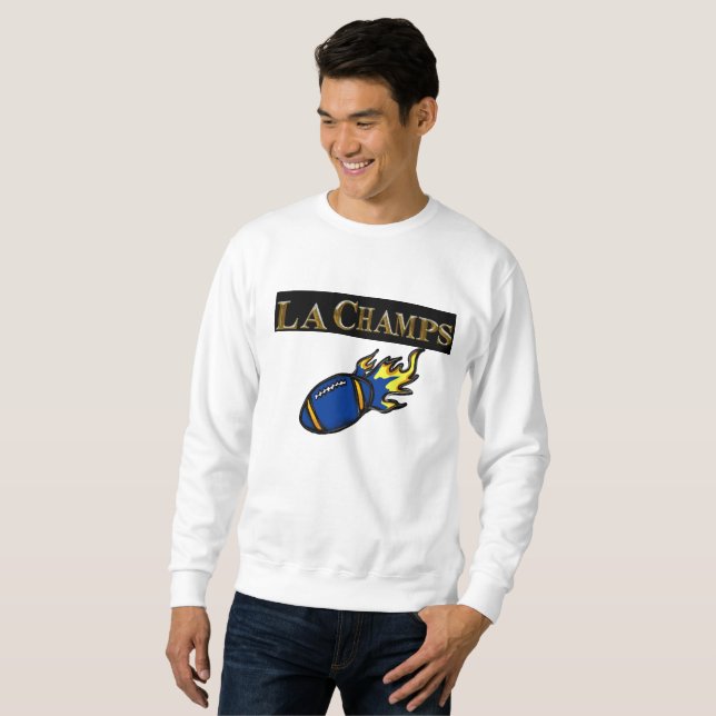 MOLETOM FUTEBOL AZUL E AMARELO (Frente Completa)