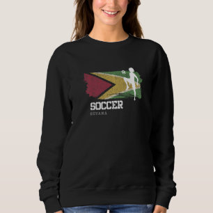 Moletom Futebol Bandeira da Guiana Futebol Feminino Futebo